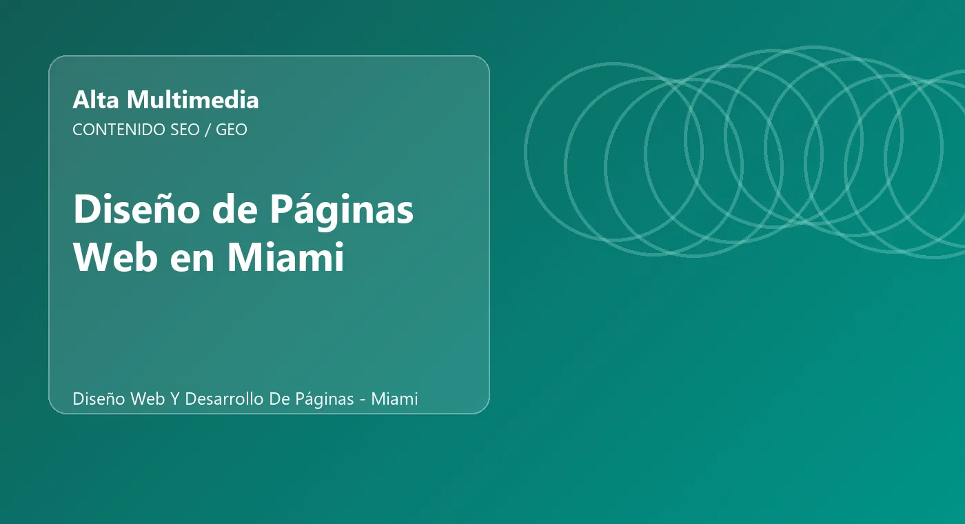 Diseño de Páginas Web en Miami