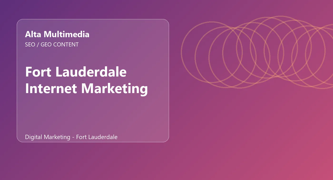 Fort Lauderdale Internet Marketing