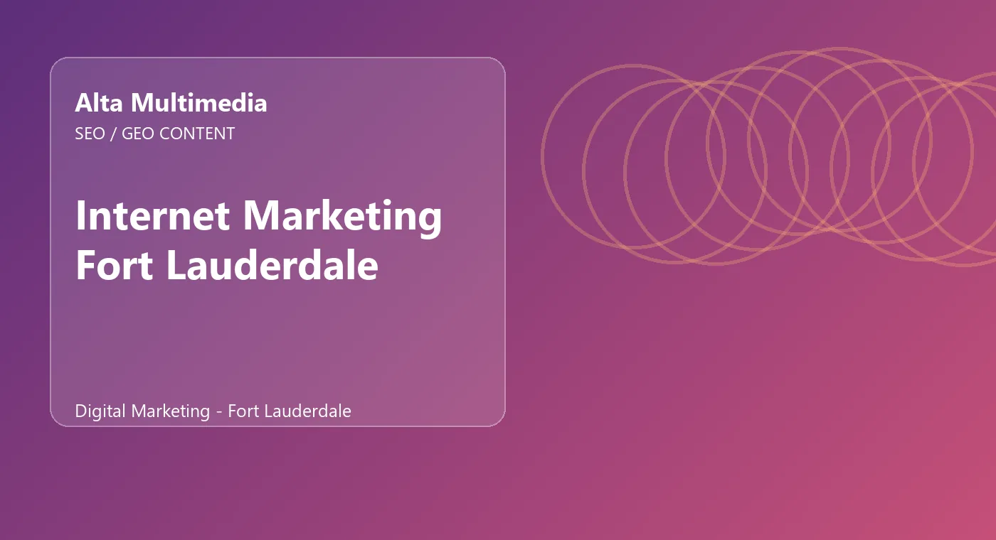 Internet Marketing Fort Lauderdale