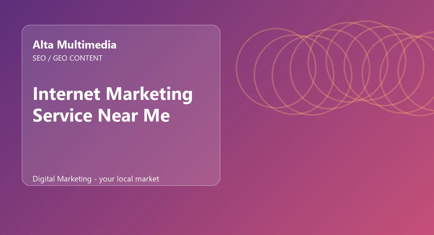 Internet Marketing Service Near Me