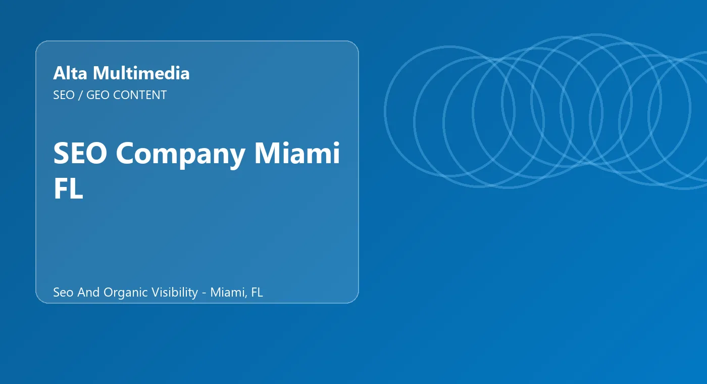 Miami SEO Company