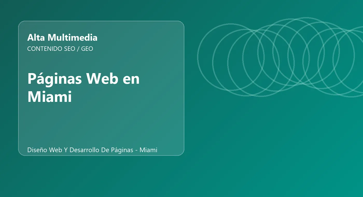 Páginas Web en Miami