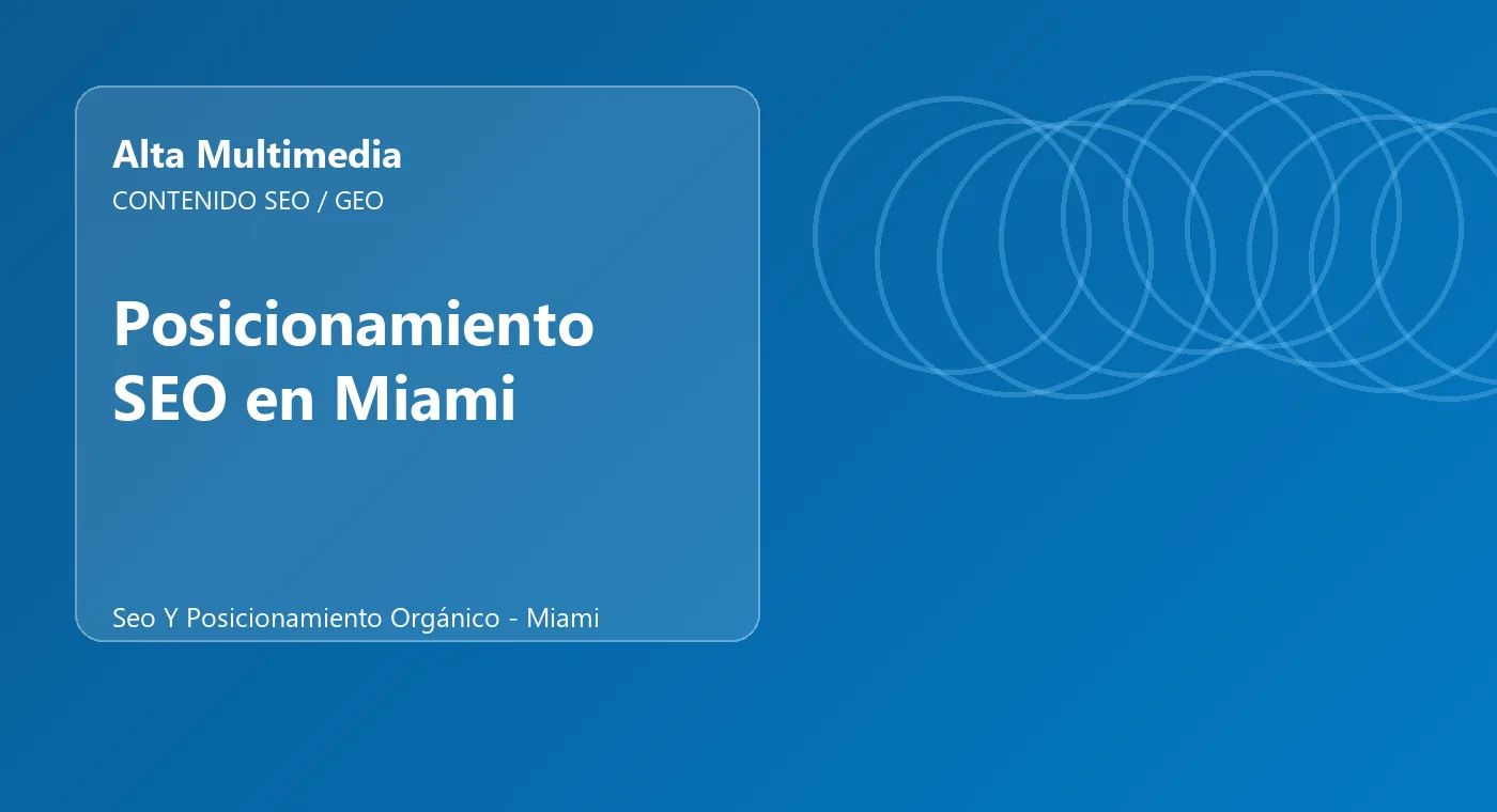 Posicionamiento SEO en Miami
