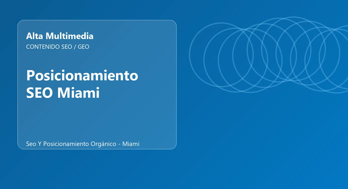 Posicionamiento SEO Miami
