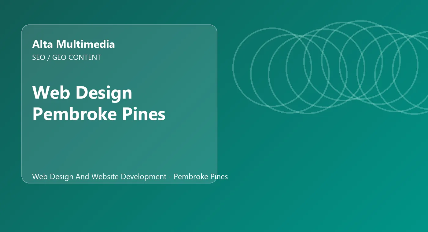 Web Design Pembroke Pines
